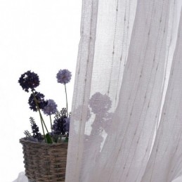 European Embroidered Sheer Curtains Transparent Voile Window Treatment Living Room
