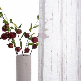 European Embroidered Sheer Curtains Transparent Voile Window Treatment Living Room