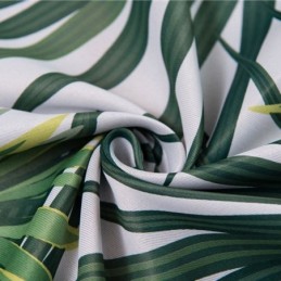 Tropical Printed Blackout Curtain Made to Measure Curtain Nordic Leaves Tulle For Bedroom