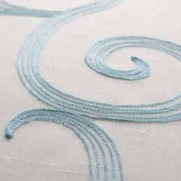 Breathable Sheer Curtain Made to Measure Curtain Auspicious Clouds Embroidery Living Room