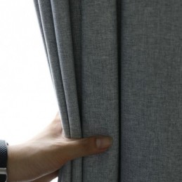 Classic Room Darkening Curtain Made to Measure Curtain Minimalist Solid Color Blackout Living Bedroom