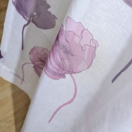 Modern Minimalist Voile Sheer Curtain Made to Measure Curtain Lotus Leaf Purple Bedroom