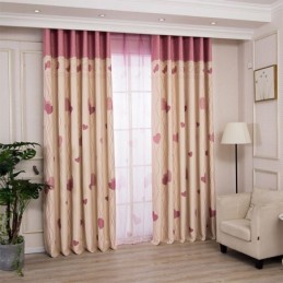 Heart Print Window Panel...