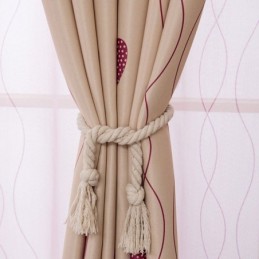 Heart Print Window Panel Room Darkening Curtains For Living Bedroom