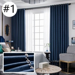 Polypropylene Blackout Curtain Made to Measure Curtain Diamond Embossed Drape Panel For Living Room Bedroom