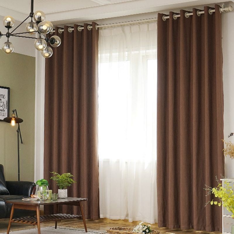 Modern Blackout Curtain Made to Measure Curtain Solid Color For Living Room Bedroom