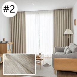 High Precision Curtains Blackout Living Room Bedroom Hotel Solid Color