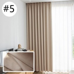 High Precision Curtains Blackout Living Room Bedroom Hotel Solid Color