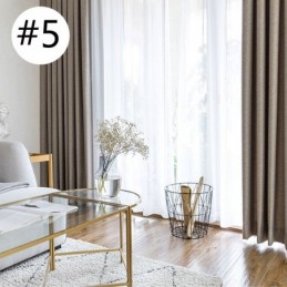 Flax Blackout Curtain Made to Measure Curtain Solid Color Environmental Protection Darkening