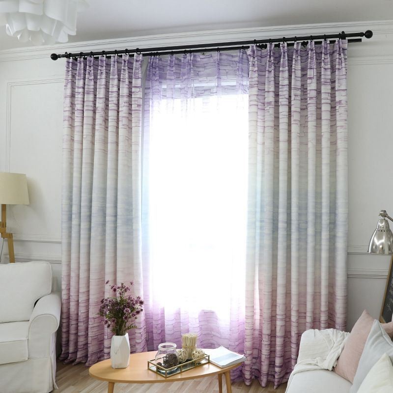 Modern Curtain Made to Measure Curtain Nordic Simplicity Printed Living Room Bedroom