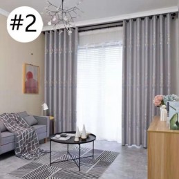 European Jacquard Curtain Made to Measure Curtain Modern Customized Blackout For Living Room