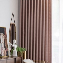 Home Curtain Made to Measure Curtain Nordic Style Solid Color