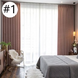 Home Curtain Made to Measure Curtain Nordic Style Solid Color