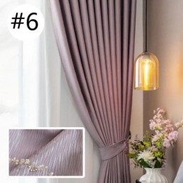 Home Curtain Made to Measure Curtain Nordic Style Solid Color
