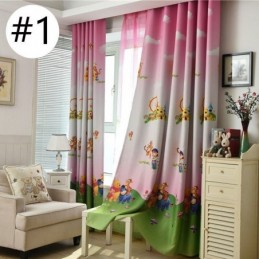 Cartoon Blackout Curtain Made to Measure Curtain Winnie the Pooh Print Curtains For Kids Room