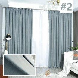 Simple Bronzing Curtain Made to Measure Curtain Pure Color Blackout Curtains For Bedroom Living Room