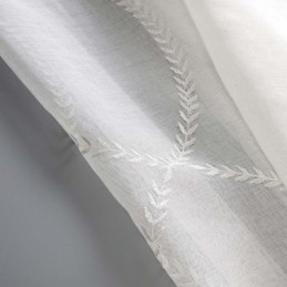 Modern Breathable Sheer Curtain Made to Measure Curtain 8 Shape Embroidery Living Room