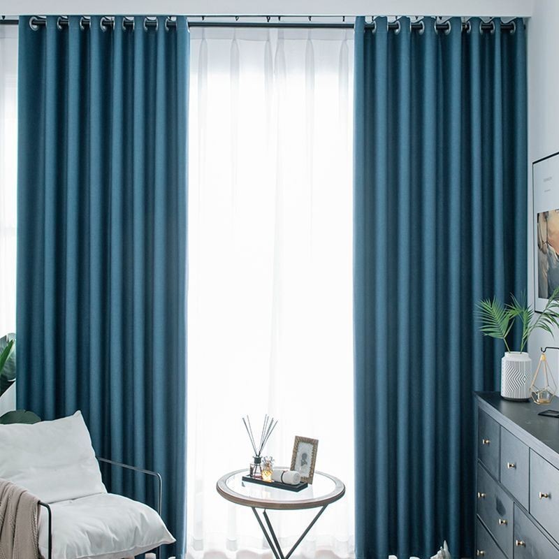 Luxury Linen Blackout Curtains Solid Color Curtain Made to Measure Curtain For Bedroom Living Room