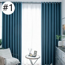 Luxury Linen Blackout Curtains Solid Color Curtain Made to Measure Curtain For Bedroom Living Room