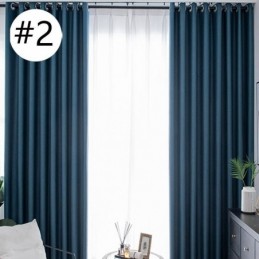 Luxury Linen Blackout Curtains Solid Color Curtain Made to Measure Curtain For Bedroom Living Room
