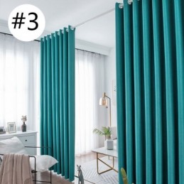 Luxury Linen Blackout Curtains Solid Color Curtain Made to Measure Curtain For Bedroom Living Room
