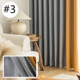 Houndstooth Jacquard Curtain Made to Measure Curtain Blackout For Living Room Bedroom