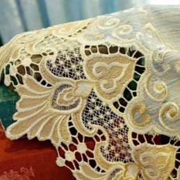 Chenille Curtain Made to Measure Curtain Europe Style Embroidery Flower Window Treatment