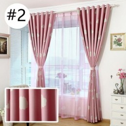 Blackout Curtain Made to Measure Curtain Cloud Pattern Window