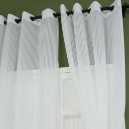 Outdoor Sheer Curtain Made to Measure Curtain Rustproof Drape For Canopy Patio