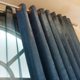 Chenille Curtain Made to Measure Curtain Hollow Out Embroidery Flower