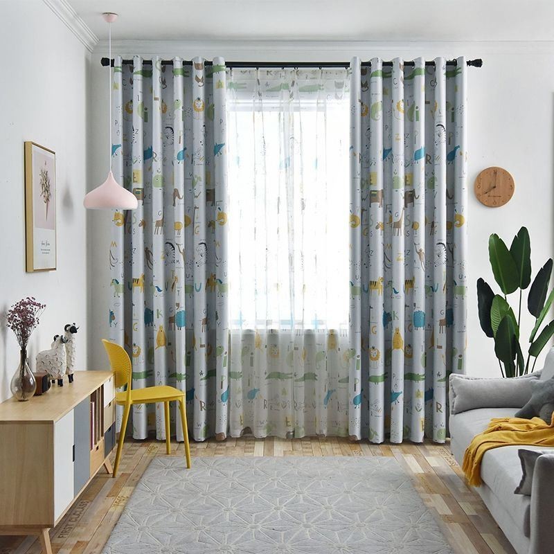 Blackout Curtain Made to Measure Curtain Animal Patterns Kids Room