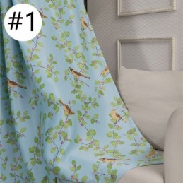 American Pastroal Blackout Curtains Bird Print Curtain Made to Measure Curtain For Living Bedroom