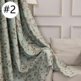American Pastroal Blackout Curtains Bird Print Curtain Made to Measure Curtain For Living Bedroom