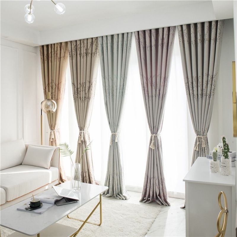 Botanical Print Curtain Made to Measure Curtain Thermal Insulated Energy Efficient