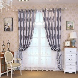 Nordic Max Blackout Curtain Made to Measure Curtain Vine Jacquard Printed For Bedroom
