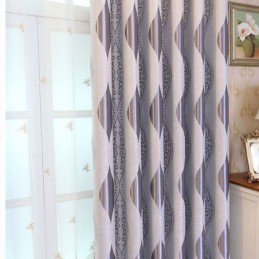 Nordic Max Blackout Curtain Made to Measure Curtain Vine Jacquard Printed For Bedroom