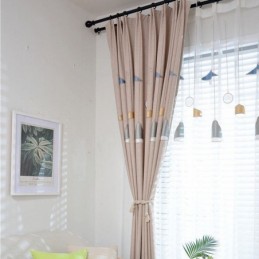 High Grade Embroidered Chandelier Window Curtain Made to Measure Curtain For Living Room