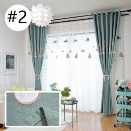 High Grade Embroidered Chandelier Window Curtain Made to Measure Curtain For Living Room