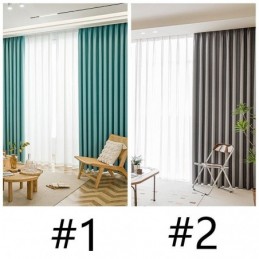 Modern Solid Color Curtains Blackout Curtain Made to Measure Curtain Drape For Living Room Brdroom