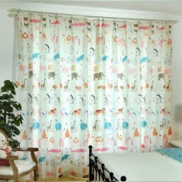 Curtain Made to Measure Curtain Animal Print Kids Room