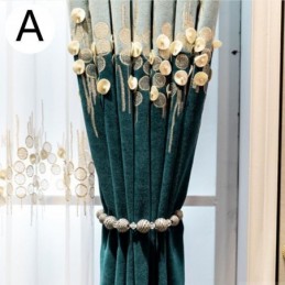 Blackout Curtain Made to Measure Curtain Nordic Flowers Embroidery Decorative