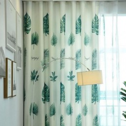 Curtain Made to Measure Curtain Fresh Plant Printing Window