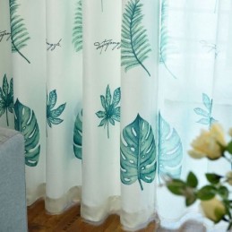 Curtain Made to Measure Curtain Fresh Plant Printing Window