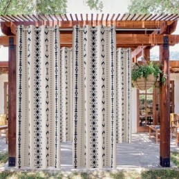 Waterproof Outdoor Curtains Heat Blocking Curtain Made to Measure Curtain For Patio Pergola Porch