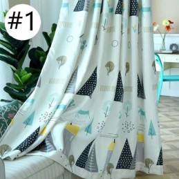 Curtain Made to Measure Curtain Forest Printed Window