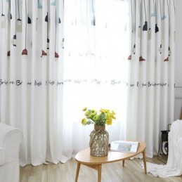 Modern Printed Curtain Made to Measure Curtain Chandelier Pattern Blackout For Living Room
