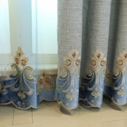 Chenille Curtain Made to Measure Curtain Europe Style Window Treatment