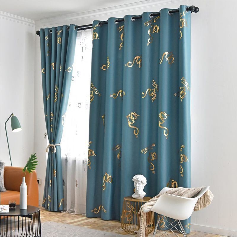 Blackout Curtain Made to Measure Curtain Nordic Style Character Pattern