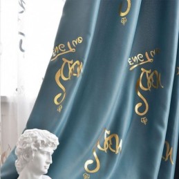 Blackout Curtain Made to Measure Curtain Nordic Style Character Pattern