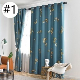 Blackout Curtain Made to Measure Curtain Nordic Style Character Pattern